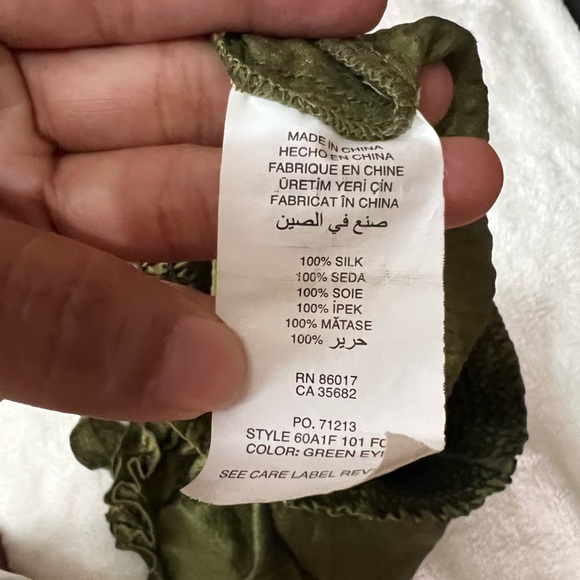 Bebe Olive Ruffle Tank Top - Picture 9 of 9